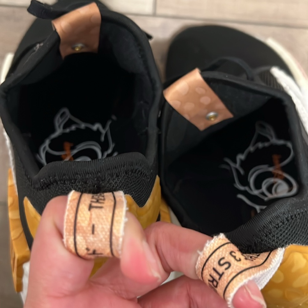 adidas X Bambi Black and Gold Athletic Shoes - Picture 14 of 16
